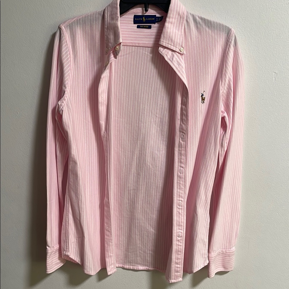 Ralph Lauren Pink Striped Woman Shirt